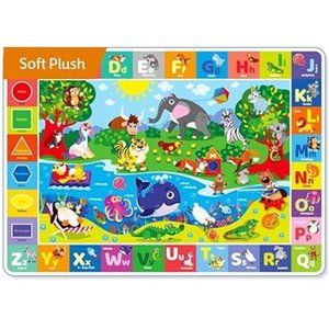 Baby Play Mat for Floor - Super Soft Plush Surface ABC Playmat for Toddlers